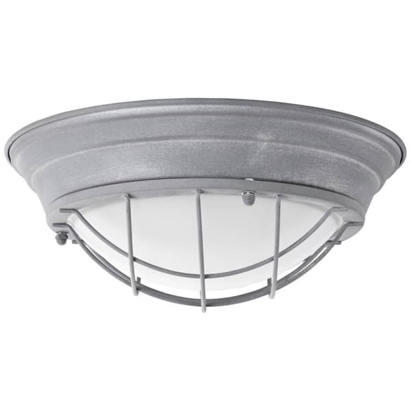 BRILLIANT lampe Typhoon væg- og loftlampe 34 cm grå beton / hvid | 2x A60, E27, 30W, egnet til normale lamper (medfølger ikke) | Skala A ++ til E | Ve