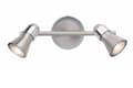 Miniatyrbillede 3 af 6: BRILLIANT lampe Sanny LED spotlight 2-flammer jern/krom | 2x LED-PAR51, GU10, 3W LED-reflektorlamper inkluderet, (250lm, 3000K) | Skala A ++ til E | D