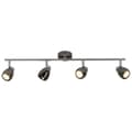 Pikkukuva 1 / 2: BRILLIANT lamppu Milano LED-kohdevalo 4-liekkinen kromi / musta kromi | 4x LED-PAR51, GU10, 3W LED heijastinlamput mukana, (250lm, 3000K) | Asteikko A