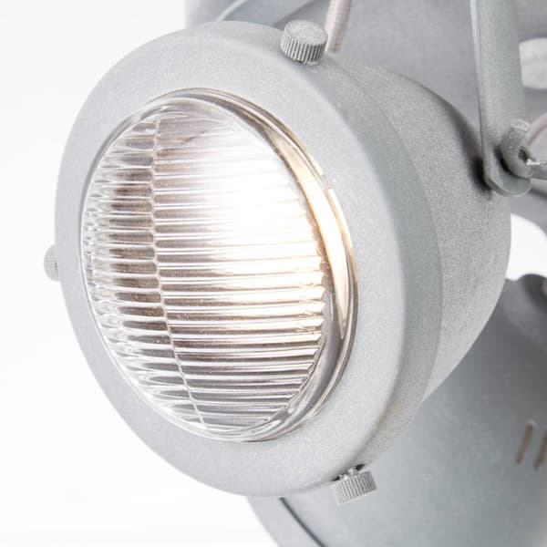 BRILLIANT lampa Carmen LED rund spotlight 3-flames grå betong | 3x LED-PAR51, GU10, 5W LED-reflektorlampor ingår, (380lm, 3000K) | Skala A ++ till E |