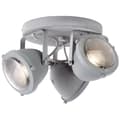 Miniatyrbild 9 av 11: BRILLIANT lampa Carmen LED rund spotlight 3-flames grå betong | 3x LED-PAR51, GU10, 5W LED-reflektorlampor ingår, (380lm, 3000K) | Skala A ++ till E |