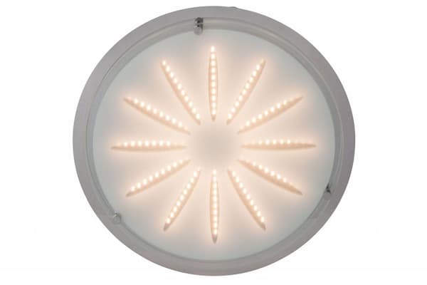 BRILLIANT lampe Cathleen LED væg- og loftlampe 33 cm krom | 1x 15W LED integreret (SMD), (1565lm, 3000K) | Skala A ++ til E | Funktionel loftslampe, 3