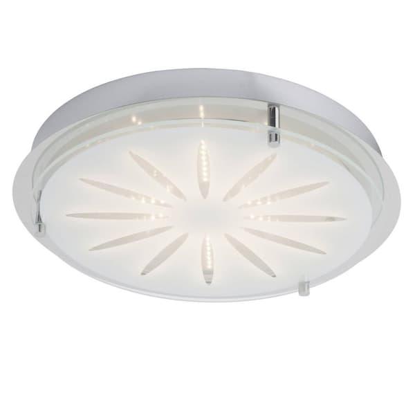 BRILLIANT lampuu Cathleen LED-seinä- ja kattovalaisin 33 cm kromi | 1x 15W LED integroitu (SMD), (1565lm, 3000K) | Asteikko A ++ E | Toimiva kattovala