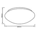 Pikkukuva 3 / 8: BRILLIANT lampuu Fakir LED-seinä- ja kattovalaisin 30 cm valkoinen / lämmin valkoinen | 1x 12W integroitu LED, (800lm, 3000K) | Asteikko A ++ E | Ener
