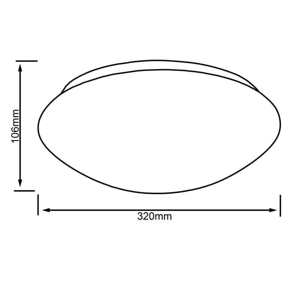 BRILLIANT lampuu Fakir LED-seinä- ja kattovalaisin 30 cm valkoinen / lämmin valkoinen | 1x 12W integroitu LED, (800lm, 3000K) | Asteikko A ++ E | Ener
