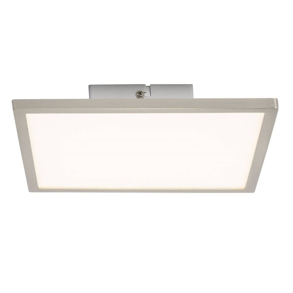 BRILLIANT lampa Ceres LED takpanel 25x25cm järn / vit | 1x 10W LED integrerad, (1000lm, 3000K) | Skala A ++ till E | Flytande utseende tack vare den p