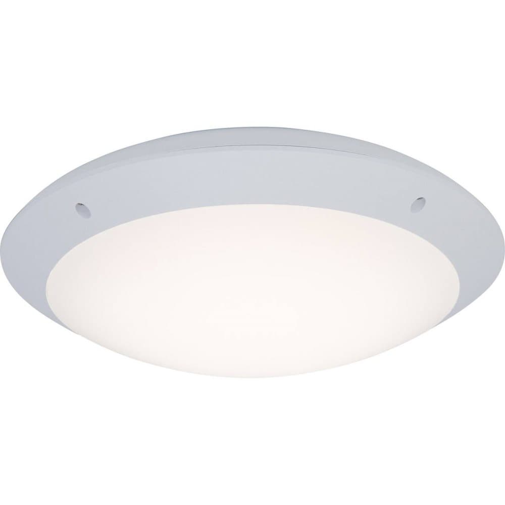 BRILLIANT lampa Medway LED utomhusvägg och taklampa 31cm vit | 1x 12W LED-integrerad (SMD), (1000lm, 4000K) | Skala A ++ till E | IP-skyddsklass: 66 -