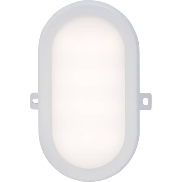 BRILLIANT lampa Tilbury LED utomhusvägg och taklampa 17x12cm vit | 1x 5W LED integrerad, (450lm, 4200K) | Skala A ++ till E | IP-skyddsklass: 65 - sky