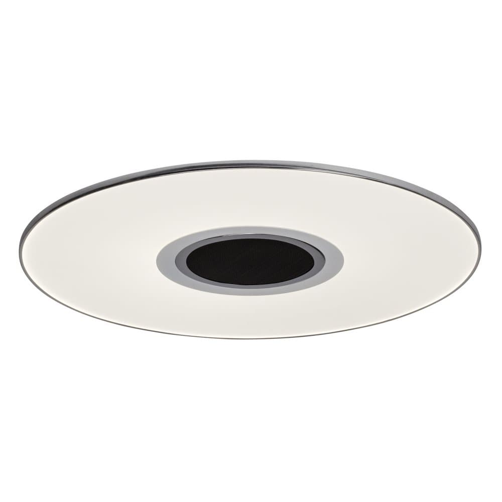 AEG lampa Tonic LED taklampa 49 cm högtalare vit / krom | 1x 24W LED-integrerad (SMD), (1700lm, 2800-4500K) | Skala A ++ till E | Med fjärrkontroll /
