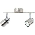 Miniatyrbild 4 av 11: BRILLIANT lampa Andres spotrör 2-flammor nickel / krom | 2x PAR51, GU10, 10W, lämplig för reflektorlampor (ingår ej) | Skala A ++ till E | Svängbara h