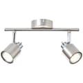 Miniatyrbild 7 av 11: BRILLIANT lampa Andres spotrör 2-flammor nickel / krom | 2x PAR51, GU10, 10W, lämplig för reflektorlampor (ingår ej) | Skala A ++ till E | Svängbara h