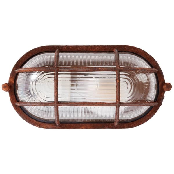 BRILLIANT lampe Bobbi væg- og loftlampe 21 cm rustfarvet | 1x A60, E27, 40W, egnet til normale lamper (medfølger ikke) | Skala A ++ til E | Velegnet t