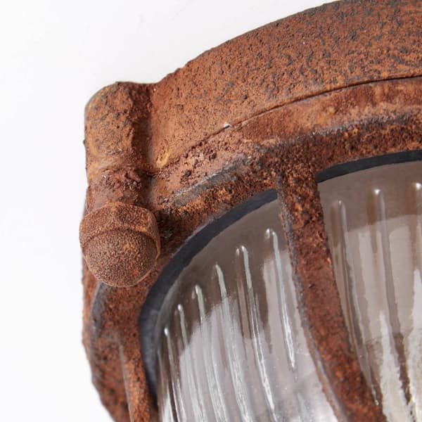 BRILLIANT lampe Bobbi væg- og loftlampe 21 cm rustfarvet | 1x A60, E27, 40W, egnet til normale lamper (medfølger ikke) | Skala A ++ til E | Velegnet t