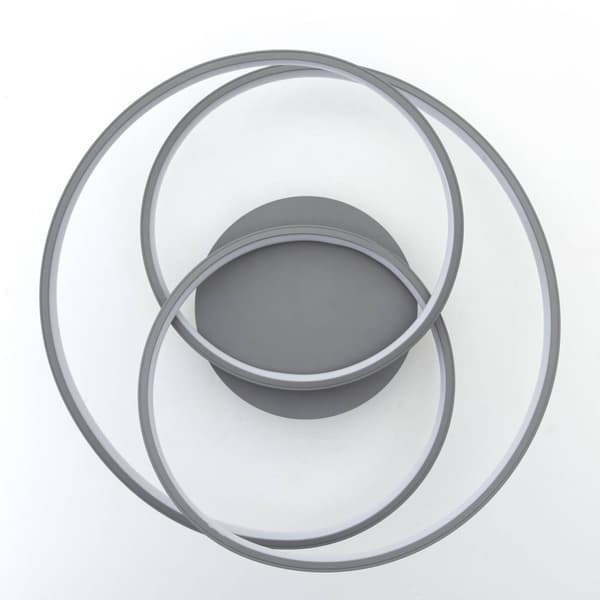 BRILLIANT lamppu labyrintti LED kattovalaisin 40cm harmaa | 1x 42W LED integroitu (SMD), (4775lm, 3000K) | Asteikko A ++ E | Energiaa säästävä ja pitk