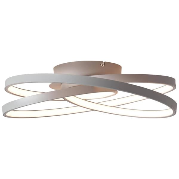 BRILLIANT lamppu labyrintti LED kattovalaisin 40cm harmaa | 1x 42W LED integroitu (SMD), (4775lm, 3000K) | Asteikko A ++ E | Energiaa säästävä ja pitk