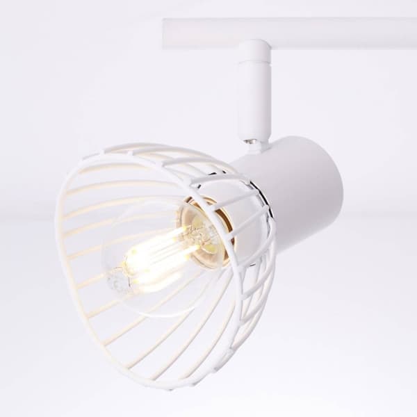 BRILLIANT lampa Elhi spot tub 2-flames white | 2x D45, E14, 40W, lämplig för dropplampor (ingår ej) | Skala A ++ till E | Svängbara huvuden
