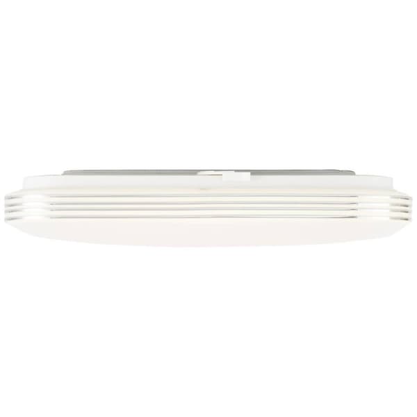 BRILLIANT lampuu Ariella LED-seinä- ja kattovalaisin 34x34cm valkoinen / kromi | 1x 24W LED integroitu, (1900lm, 3000K) | Asteikko A ++ E | Energiaa s