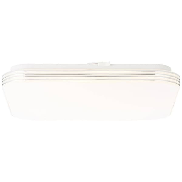 BRILLIANT lampuu Ariella LED-seinä- ja kattovalaisin 34x34cm valkoinen / kromi | 1x 24W LED integroitu, (1900lm, 3000K) | Asteikko A ++ E | Energiaa s