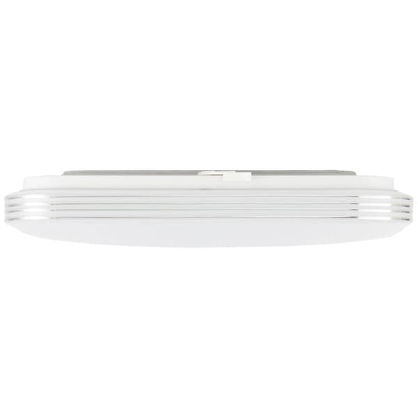 BRILLIANT lampuu Ariella LED-seinä- ja kattovalaisin 34x34cm valkoinen / kromi | 1x 24W LED integroitu, (1900lm, 3000K) | Asteikko A ++ E | Energiaa s