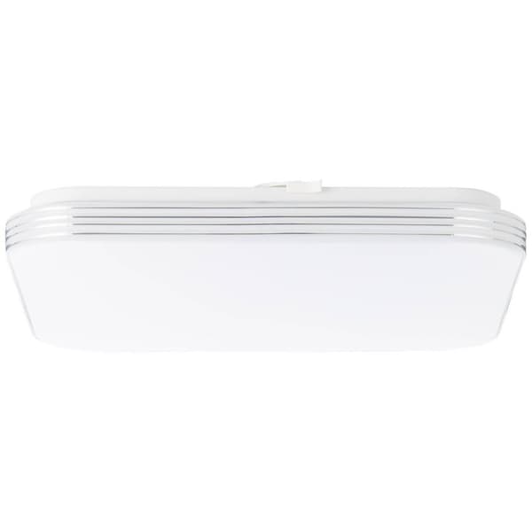 BRILLIANT lampuu Ariella LED-seinä- ja kattovalaisin 34x34cm valkoinen / kromi | 1x 24W LED integroitu, (1900lm, 3000K) | Asteikko A ++ E | Energiaa s