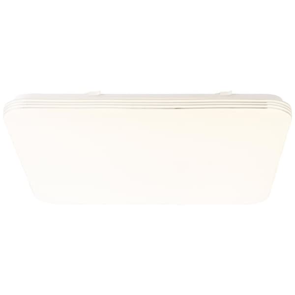 BRILLIANT lampa Ariella LED vägg- och taklampa 54x54cm vit / krom | 1x 48W LED integrerad, (4000lm, 3000-6000K) | Skala A ++ till E | Med fjärrkontrol