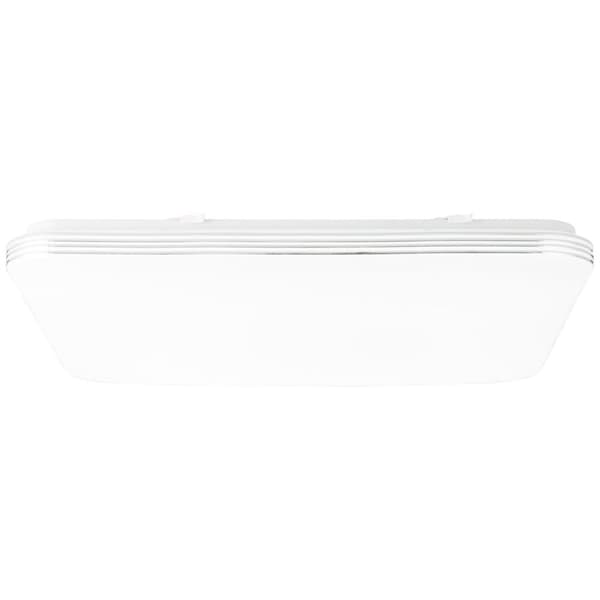 BRILLIANT lampa Ariella LED vägg- och taklampa 54x54cm vit / krom | 1x 48W LED integrerad, (4000lm, 3000-6000K) | Skala A ++ till E | Med fjärrkontrol