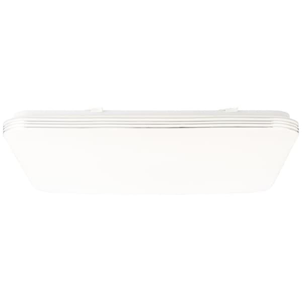 BRILLIANT lampa Ariella LED vägg- och taklampa 54x54cm vit / krom | 1x 48W LED integrerad, (4000lm, 3000-6000K) | Skala A ++ till E | Med fjärrkontrol