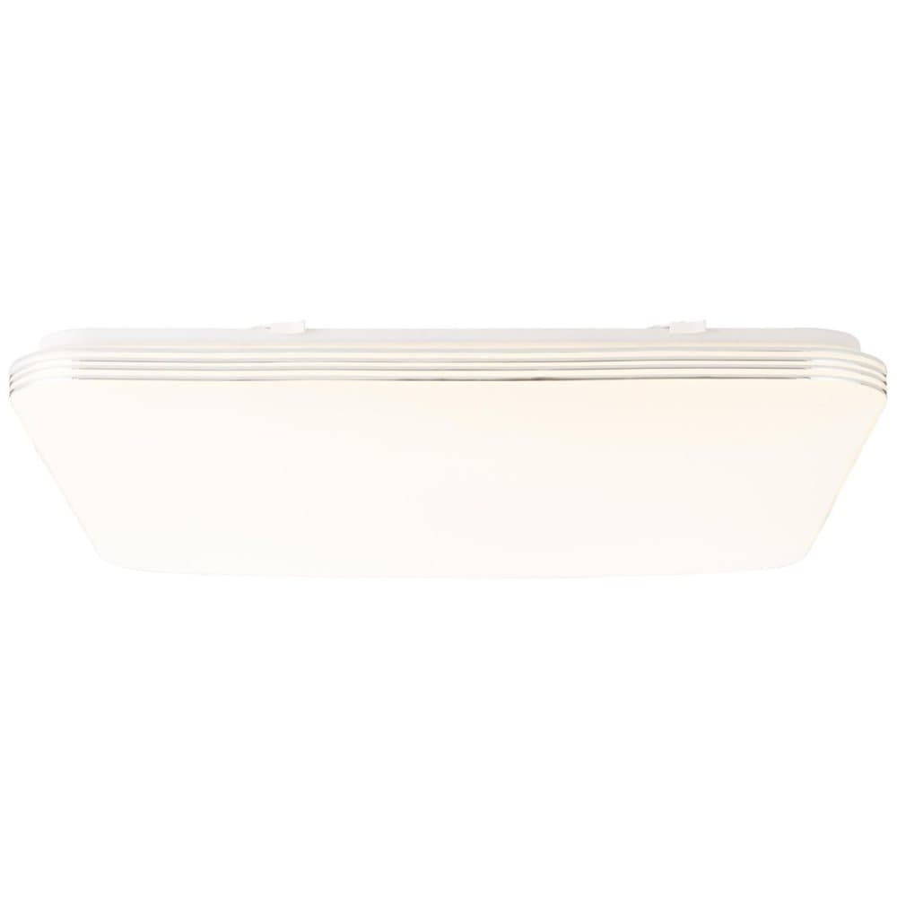 BRILLIANT lampa Ariella LED vägg- och taklampa 54x54cm vit / krom | 1x 48W LED integrerad, (4000lm, 3000-6000K) | Skala A ++ till E | Med fjärrkontrol