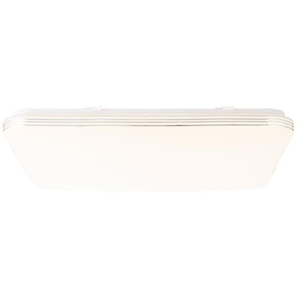 BRILLIANT lampa Ariella LED vägg- och taklampa 54x54cm vit / krom | 1x 48W LED integrerad, (4000lm, 3000-6000K) | Skala A ++ till E | Med fjärrkontrol
