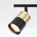 Miniatyrbillede 11 af 11: BRILLIANT lampe Maribel spotrør 4-flammer messing børstet / sort | 4x PAR51, GU10, 5W, egnet til reflektorlamper (medfølger ikke) | Skala A ++ til E |