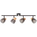 Miniatyrbillede 1 af 11: BRILLIANT lampe Flaka spotrør 4-flammer sort mat | 4x QT14, G9, 6W, velegnet til stiftlamper (medfølger ikke) | Skala A ++ til E | Drejehoveder / rote