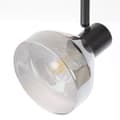 Miniatyrbillede 9 af 11: BRILLIANT lampe Reflekterende spotrør 4-flammes sort mat / røget glas | 4x D45, E14, 18W, velegnet til dryplamper (medfølger ikke) | Skala A ++ til E