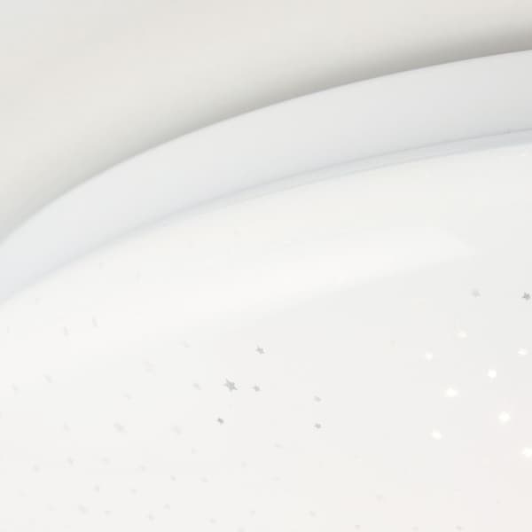 BRILLIANT lampe Fakir Starry LED væg- og loftlampe 33cm hvid / kølig hvid | 1x 12W LED integreret, (800lm, 4000K) | Skala A ++ til E | Stjernehimmel o