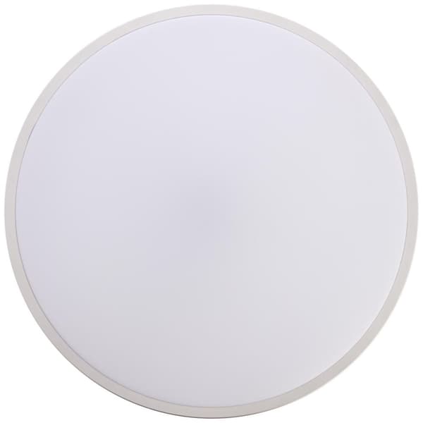 BRILLIANT lampa Jamil LED vägg- och taklampa 48cm vit / silver | 1x 60W LED integrerad, (4800lm, 3000-6000K) | Skala A ++ till E | Styrbar via fjärrko