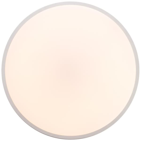 BRILLIANT lampa Jamil LED vägg- och taklampa 48cm vit / silver | 1x 60W LED integrerad, (4800lm, 3000-6000K) | Skala A ++ till E | Styrbar via fjärrko