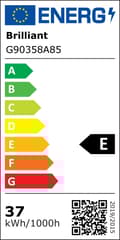 Miniatyrbild 5 av 11: BRILLIANT lampa Buffi LED takpanel 75x75 cm vit / sval vit | 1x 45W LED integrerad, (5850lm, 4000K) | Skala A ++ till E | Platt ljus för jämn belysnin