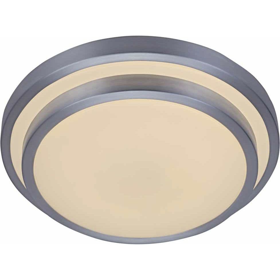 BRILLIANT lampa Vilano LED vägg- och taklampa 35 cm alu / vit | 1x 12W LED integrerad, (805lm, 3000K) | Skala A ++ till E | Energibesparande och långv