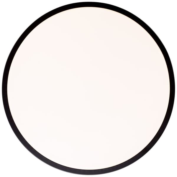 BRILLIANT lamppu Slimline LED kattovalaisin 33cm valkoinen / musta | 1x 12W integroitu LED, (800lm, 3000K) | Asteikko A ++ E | Energiaa säästävä ja pi