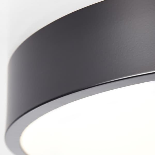 BRILLIANT lamppu Slimline LED kattovalaisin 33cm valkoinen / musta | 1x 12W integroitu LED, (800lm, 3000K) | Asteikko A ++ E | Energiaa säästävä ja pi