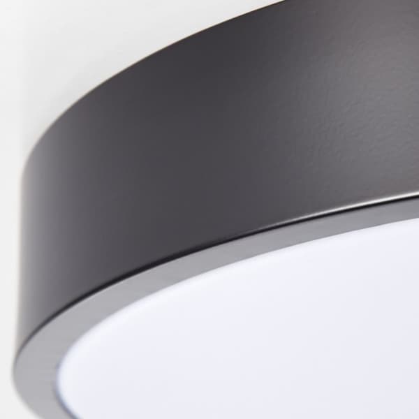 BRILLIANT lamppu Slimline LED kattovalaisin 33cm valkoinen / musta | 1x 12W integroitu LED, (800lm, 3000K) | Asteikko A ++ E | Energiaa säästävä ja pi