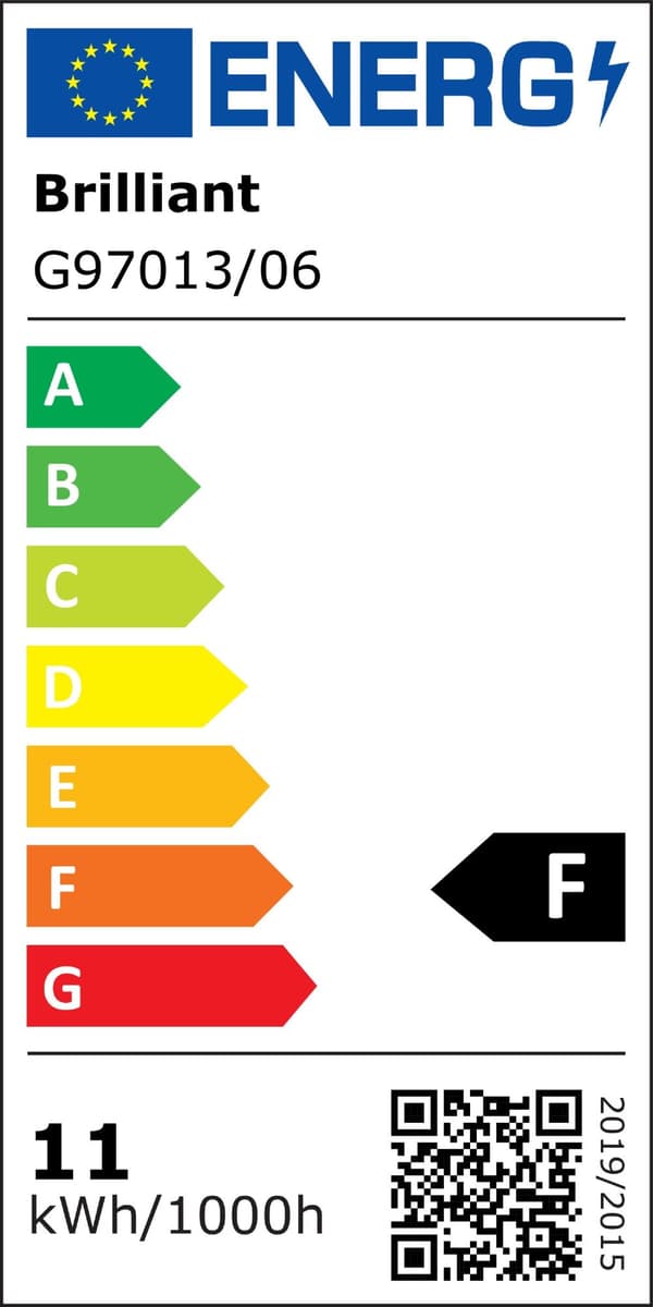 BRILLIANT lamppu Slimline LED kattovalaisin 33cm valkoinen / musta | 1x 12W integroitu LED, (800lm, 3000K) | Asteikko A ++ E | Energiaa säästävä ja pi