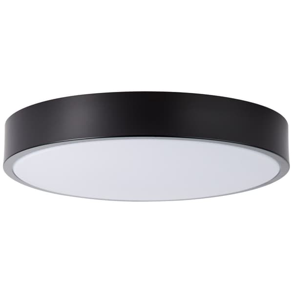 BRILLIANT lamppu Slimline LED kattovalaisin 33cm valkoinen / musta | 1x 12W integroitu LED, (800lm, 3000K) | Asteikko A ++ E | Energiaa säästävä ja pi