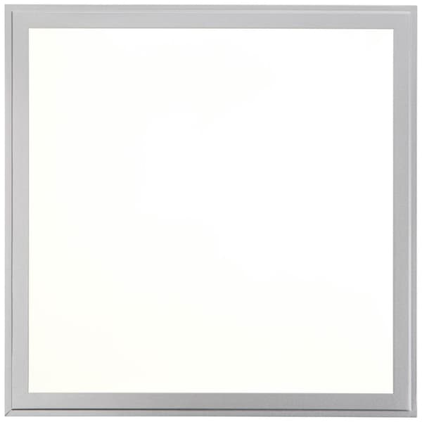 BRILLIANT lampa Alissa LED takpanel 40x40 cm silver / vit | 1x 32W LED integrerad (Samsung-chip), (2500lm, 2700-6200K) | Skala A ++ till E | Oändligt