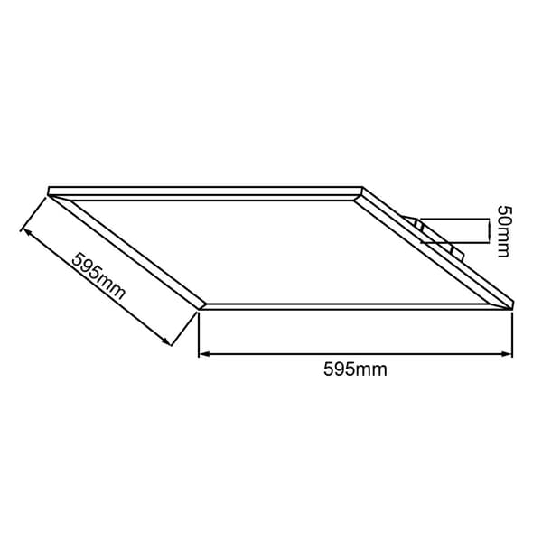 BRILLIANT lampa Buffi LED takpanel 60x60cm vit | 1x 40W LED integrerad, (4000lm, 2700K) | Skala A ++ till E | Varmt vitt ljus (2700K)