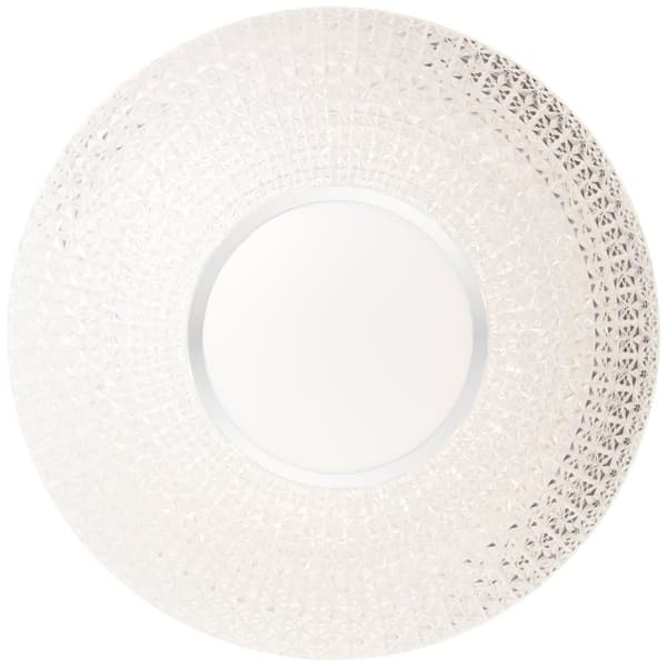 BRILLIANT lamppu Nunya LED kattovalaisin 52cm valkoinen / kromi | 1x 60W LED integroitu, (4800lm, 3000-6000K) | Asteikko A ++ E | Portaattomasti himme