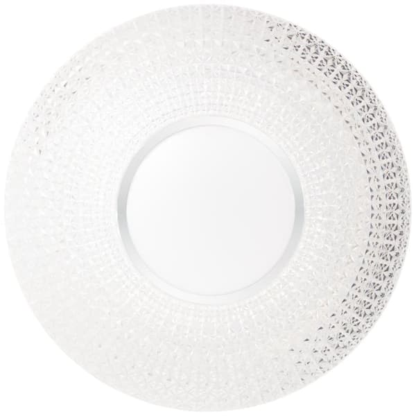 BRILLIANT lamppu Nunya LED kattovalaisin 52cm valkoinen / kromi | 1x 60W LED integroitu, (4800lm, 3000-6000K) | Asteikko A ++ E | Portaattomasti himme