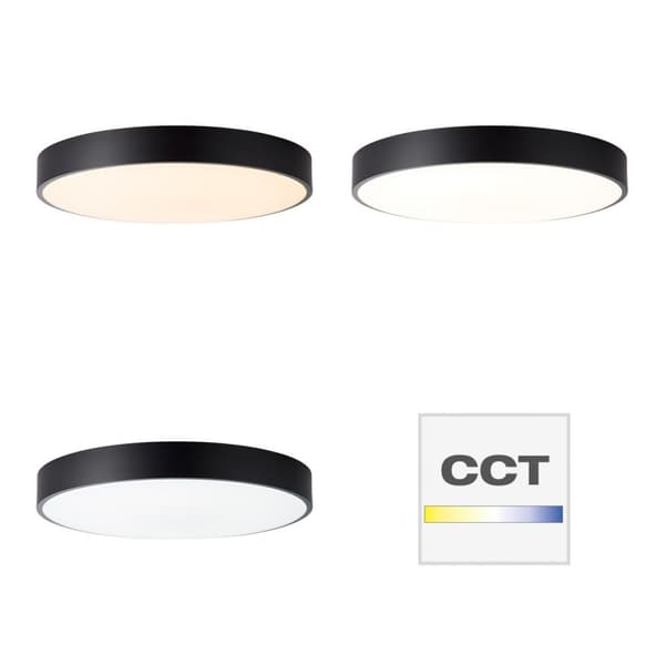 BRILLIANT lamppu Slimline LED kattovalaisin 49cm valkoinen / musta | 1x 60W LED integroitu, (4800lm, 3000-6000K) | Asteikko A ++ E | Portaattomasti hi