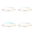 Pikkukuva 3 / 11: BRILLIANT lamppu Viktor LED kattovalaisin 45 cm valkoinen-hopea | 1x 24W LED integroitu, (2460lm, 3000-6000K) | Asteikko A ++ E | Portaattomasti himme