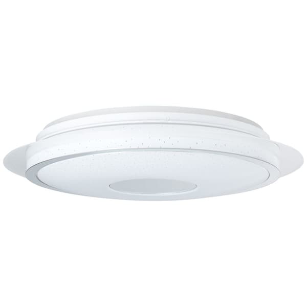 BRILLIANT lamppu Viktor LED kattovalaisin 45 cm valkoinen-hopea | 1x 24W LED integroitu, (2460lm, 3000-6000K) | Asteikko A ++ E | Portaattomasti himme