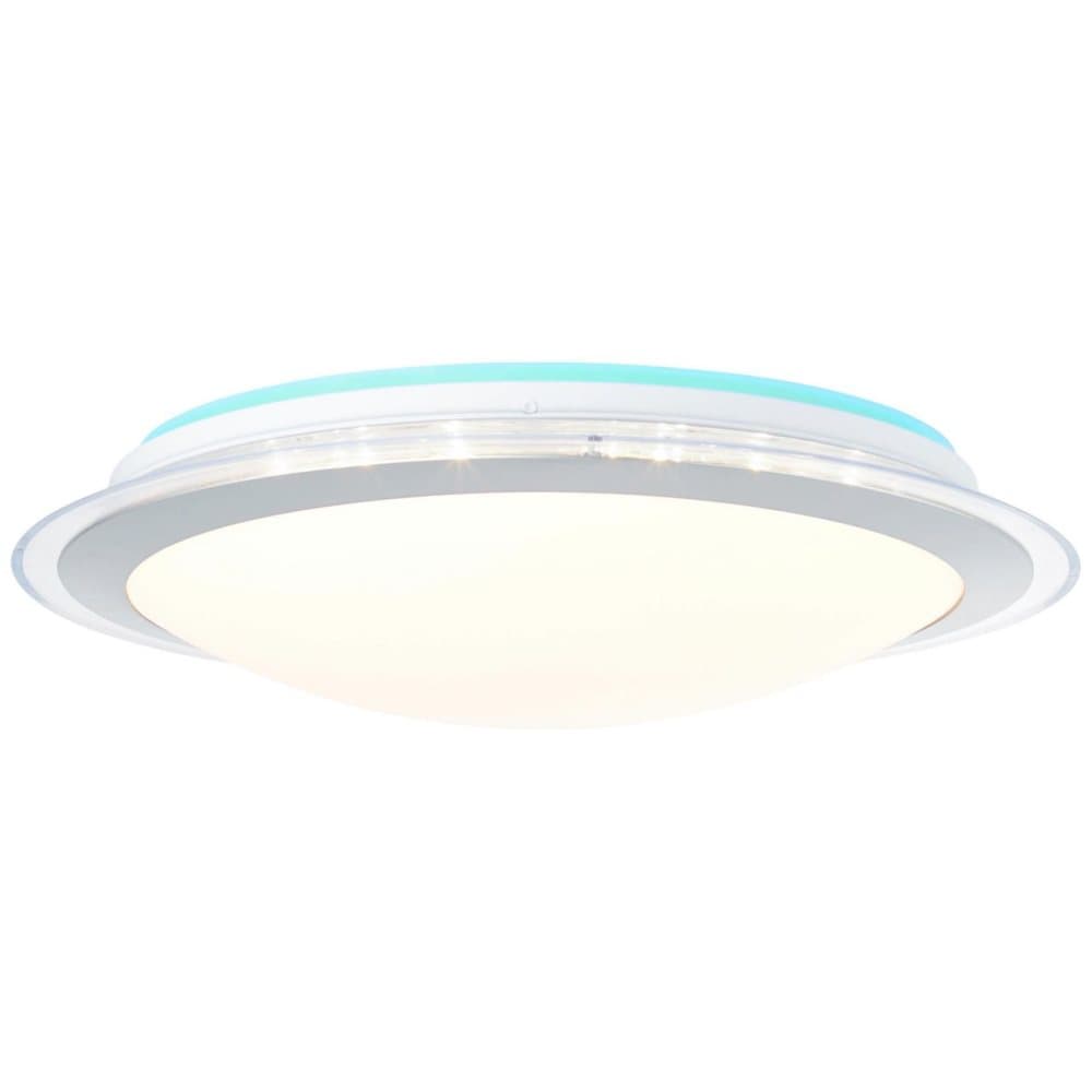 BRILLIANT lampa Dinos LED taklampa 44cm vit-silver | 1x 24W LED integrerad, (2460lm, 3000-6000K) | Skala A ++ till E | Oändligt dimbar / styrbar via f